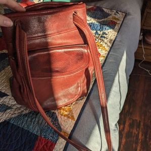 Leather backpack
